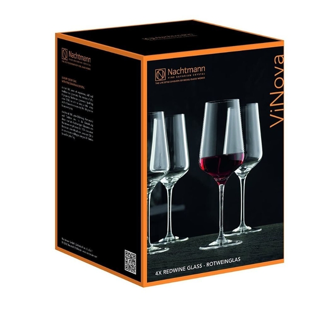 Copas de Vino Tinto Balloon Vinova Cristal Nachtmann® 840ml x4 Unidades -  Pirámide Home