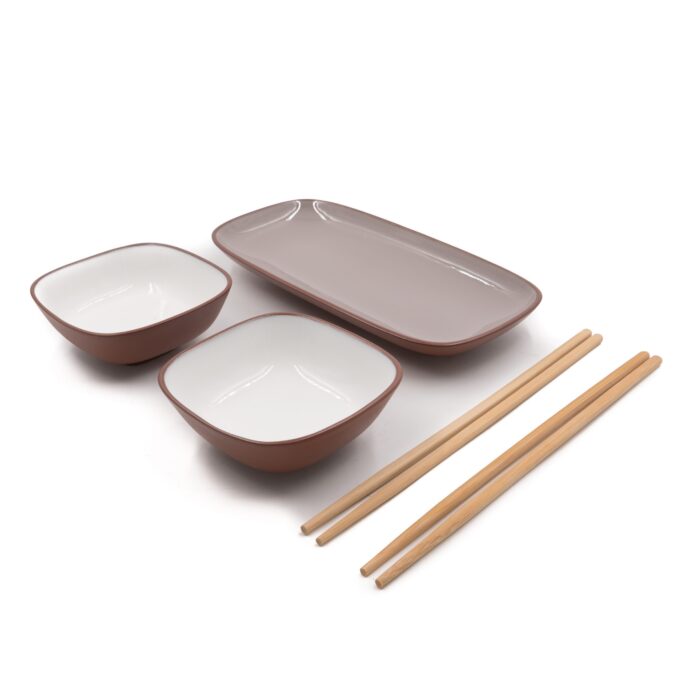 Set de Sushi Colbo® Esmaltado 5 Piezas Para 2 - Imagen 2