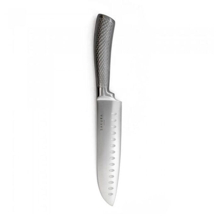 Cuchillo Pro Sakura Santoku de Acero Inoxidable 31cm