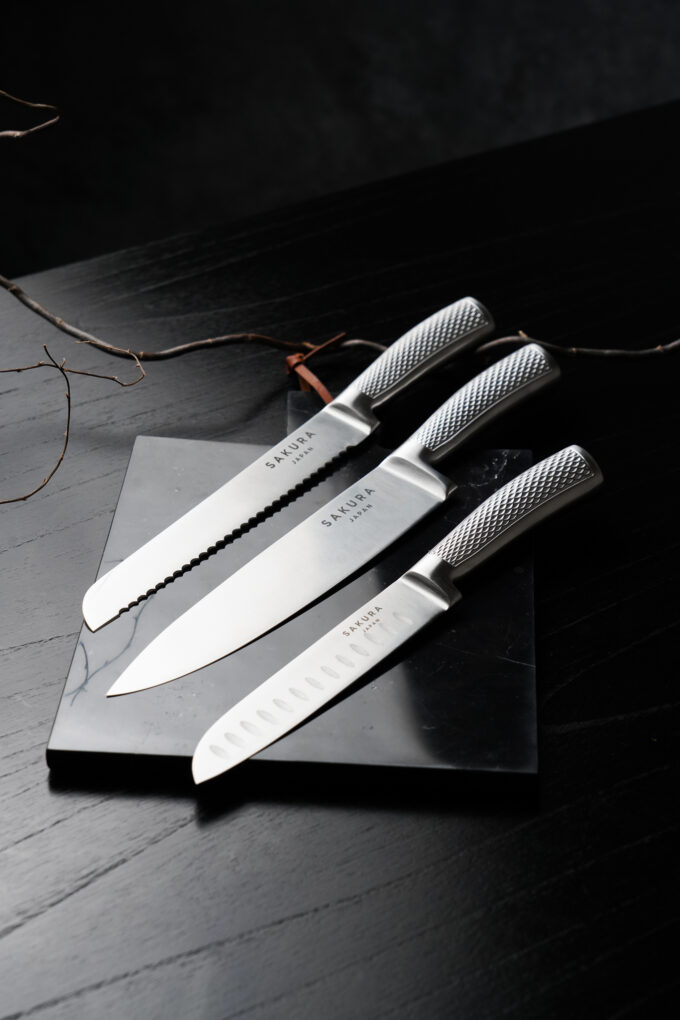 Cuchillo Pro Sakura Chef de Acero Inoxidable 34cm - Imagen 3