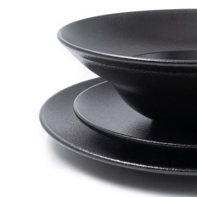 Set Magma De Porcelana Rak® Negro 18 Piezas Para 6 - Imagen 2