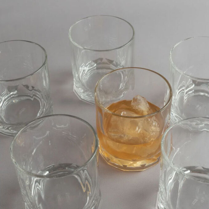 Vaso Whisky Doble Connexion De Vidrio 350ml X6 Unidades - Imagen 2