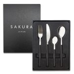 Set de Cubiertos Sakura Black 24 Piezas para 6