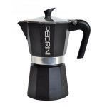 Cafetera Moka Pedrini Aroma Negra Antracita 6 Tazas