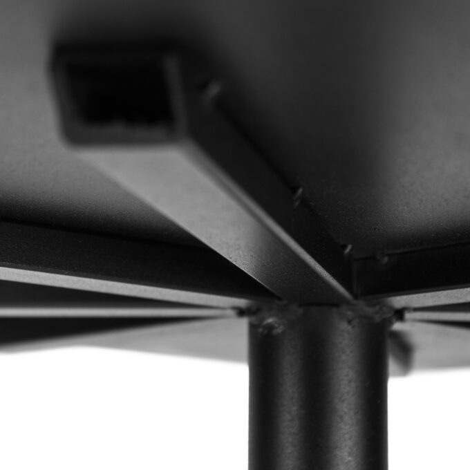 Mesa Bar Net Cuadrada en Hierro Negro 60cm - Imagen 4