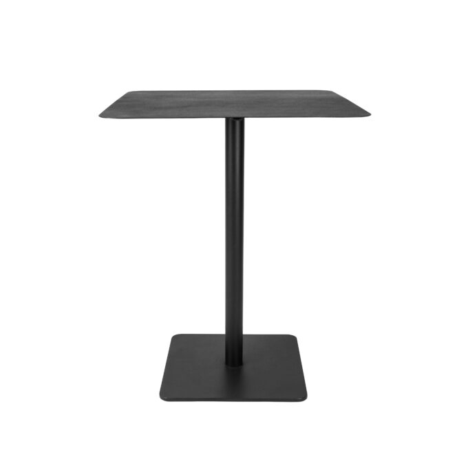 Mesa Bar Net Cuadrada en Hierro Negro 60cm