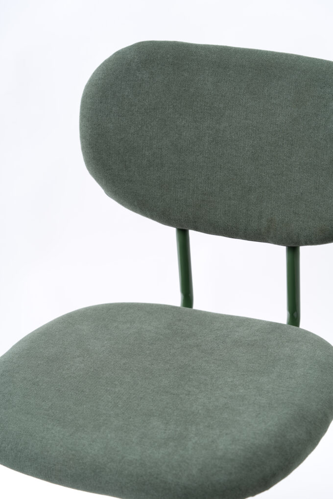 Silla Otto Lino Verde Oscuro Verde Musgo - Imagen 6