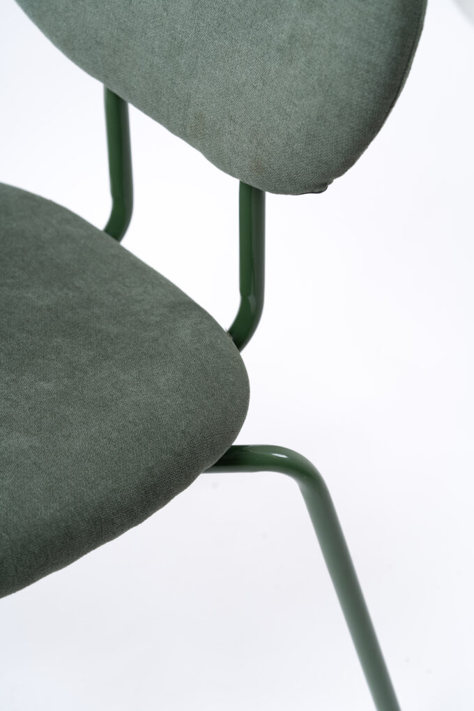 Silla Otto Lino Verde Oscuro Verde Musgo - Imagen 8