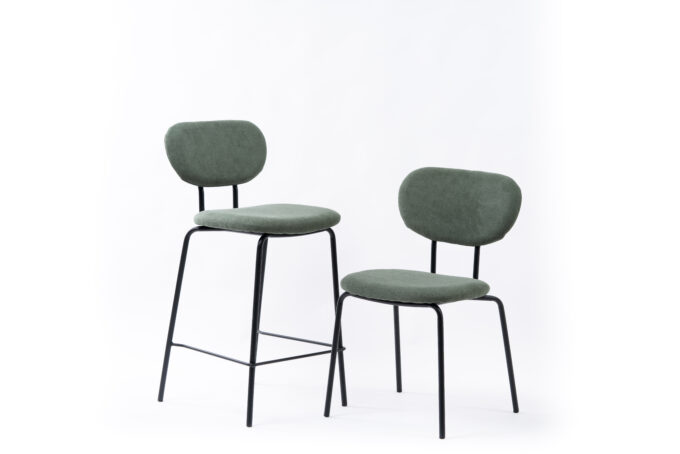 Silla Otto Lino Verde Musgo - Imagen 9