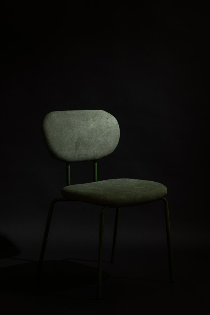 Silla Otto Lino Verde Oscuro Verde Musgo - Imagen 11