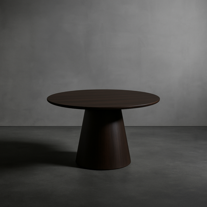 PRE-VENTA Mesa de Comedor Kira Circular Nogal Tostado - Imagen 2