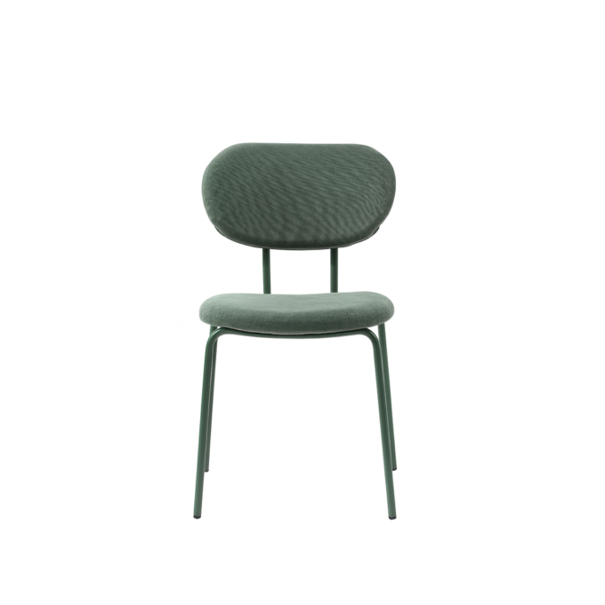 Silla Otto Lino Verde Oscuro Verde Musgo