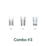 Essentials Combo #3 - Vasos De Vidrio Largos X12 Unidades