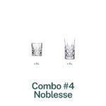 Essentials Combo #4 Noblesse - Vasos De Vidrio Cortos & Largos X12 Unidades